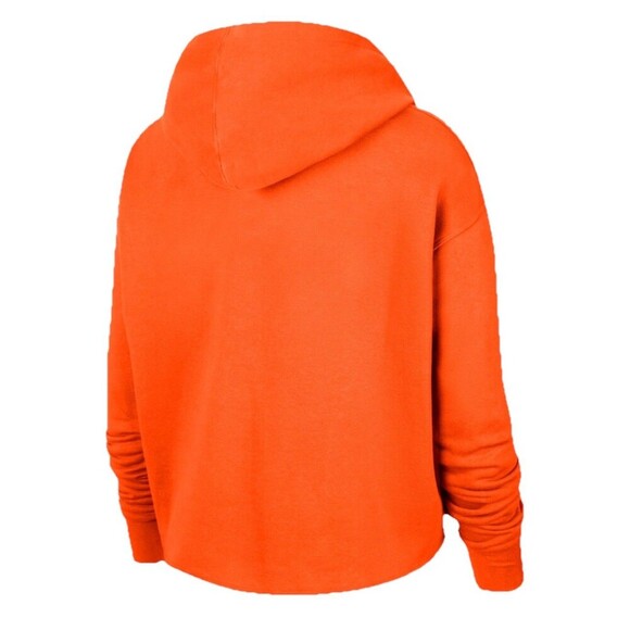 NIKE WNBA Logowoman Cropped Pullover Hoodie Size XL Orange NEW Basketball Sports - Picture 5 of 14